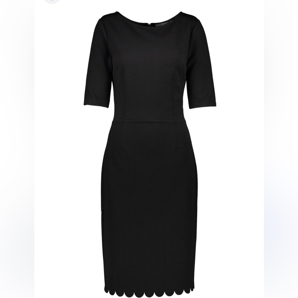 Sugarhill Boutique Black Audrey Hepburn 50’s Style Retro Pencil Dress NWT Size 8